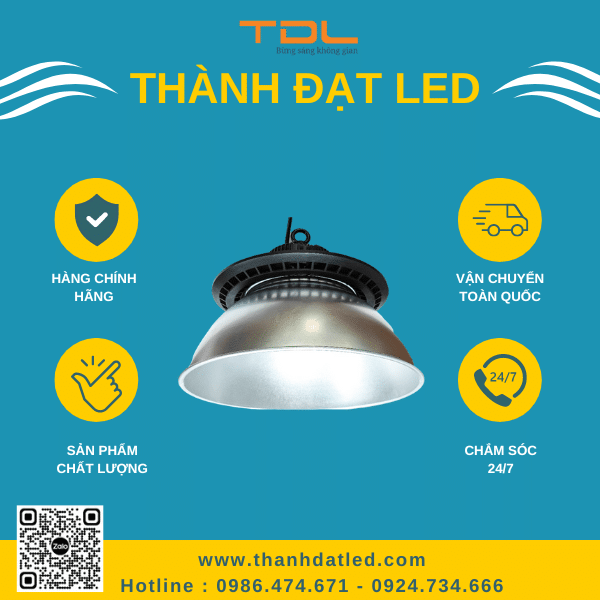 Đèn Led nhà xưởng UFO M1 Tròn Chao 100w Hà Nội