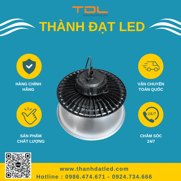 Đèn Led nhà xưởng UFO M1 Tròn Chao 200w Hà Nội