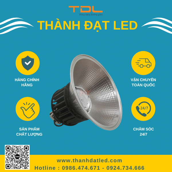 Đèn LED Nhà Xưởng Highbay X4 100W Hà Nội