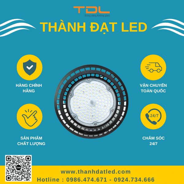 Đèn Led nhà xưởng UFO M1 100w Hà Nội